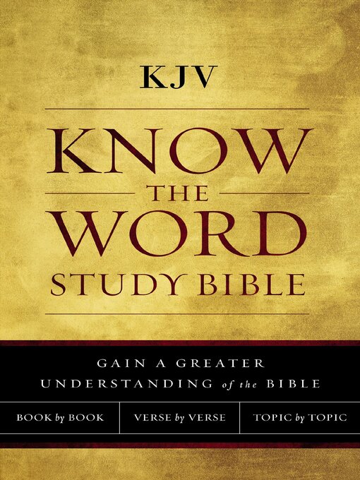 Title details for KJV, Know the Word Study Bible, Red Letter by Thomas Nelson - Wait list
